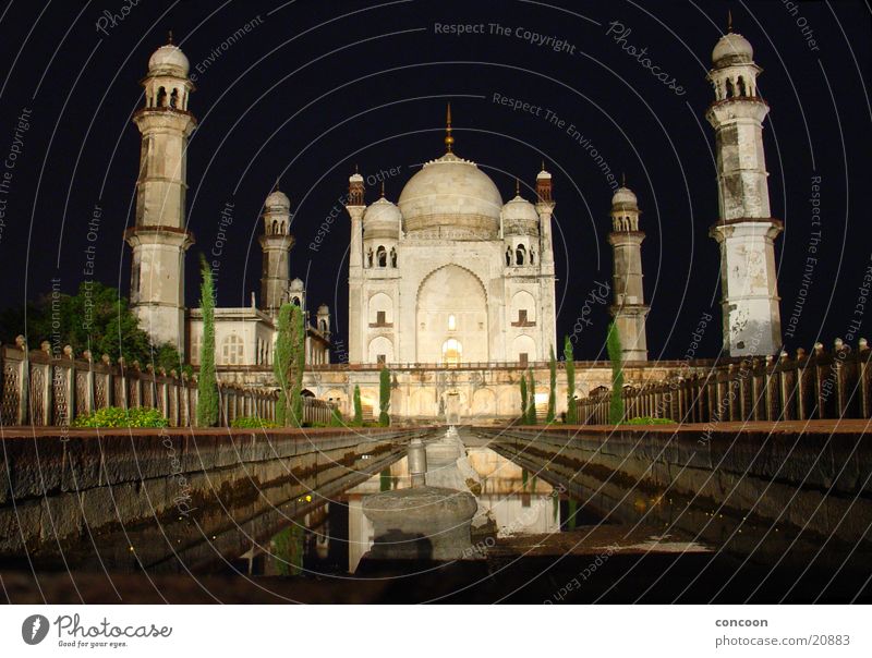 Bibi-ka-Makbara Aurangabad (India) Maharashtra Asia Manmade structures Taj Mahal Tomb Night Large Mysterious Mystic Los Angeles Poor Man's Taj mini Taj