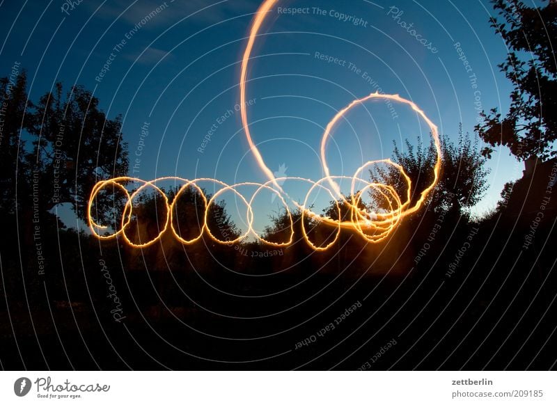 scallywag Line Draw Dynamics Illumination Tracer path Visual spectacle Magic Circle Spiral Light (Natural Phenomenon) Sky Colour photo Exterior shot