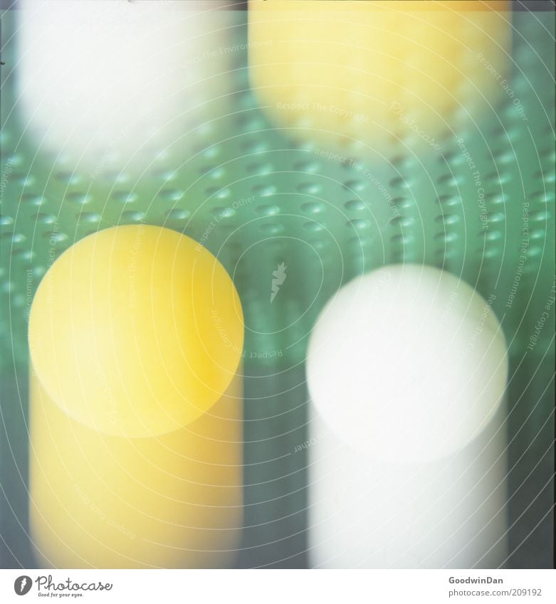 NOW. Table tennis ball Make Jump Exceptional Authentic Near New Yellow Green Colour photo Interior shot Experimental Deserted Motion blur Deep depth of field