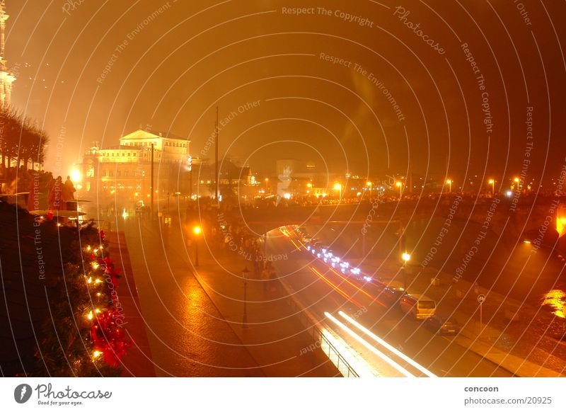 Semper Opera Dresden // New Year's Eve Culture Fog Long exposure Smoke Firecracker