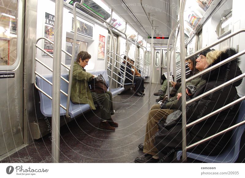 NYC Metro Underground Home Train travel New York City Transport on the way home Wait sit around USA Photos of everyday life