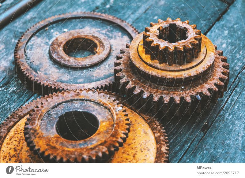 interlocked Old Rotate Gear unit Broken Rust Industry Industrial Photography Machinery Engineering Part of machine Engines Heavy industry Steel Serrated Teeth