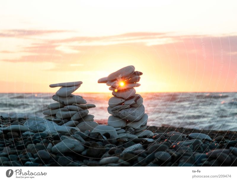 CountryType Art Sculpture Nature Landscape Water Sky Sun Sunlight Summer Coast Beach North Sea Ocean Exceptional Moody Colour photo Exterior shot Deserted