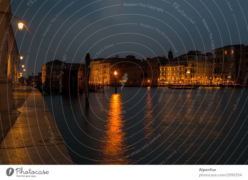 Venetian Night Venice Veneto Italy Small Town Port City Downtown Old town Deserted House (Residential Structure) Wall (barrier) Wall (building) Yacht harbour