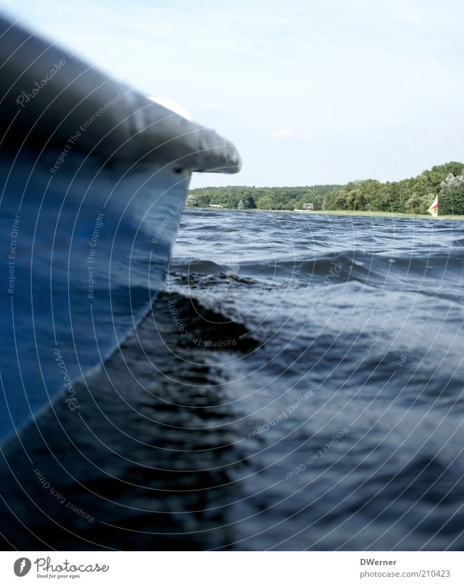 a boat trip... Leisure and hobbies Vacation & Travel Tourism Trip Summer Ocean Waves Environment Nature Landscape Elements Water Beautiful weather Lake Güstrow