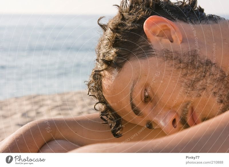 Monte Ruiu - A summerday at the beach Beautiful Skin Face Relaxation Vacation & Travel Tourism Summer Sun Sunbathing Beach Ocean Human being Masculine Young man