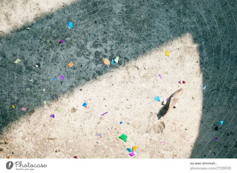 glitter Glittering Party Confetti Ground Colour photo Multicoloured Exterior shot Deserted Copy Space left Copy Space right Copy Space top Copy Space bottom