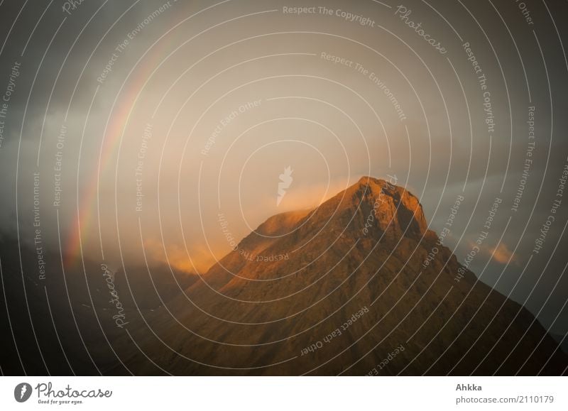 The connection is established Landscape Elements Sunrise Sunset Storm Mountain Sweden Rainbow Connection Illuminate Dark Exotic Fantastic Gigantic Wild Moody