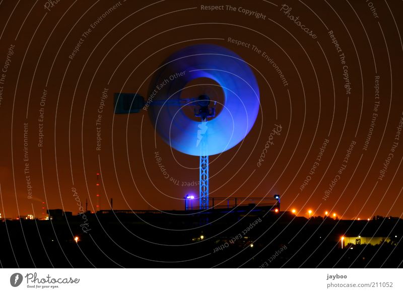 Silence of the night Industry smelting works Culture Sky Night sky Horizon Duisburg Germany Skyline Industrial plant Tourist Attraction Monument