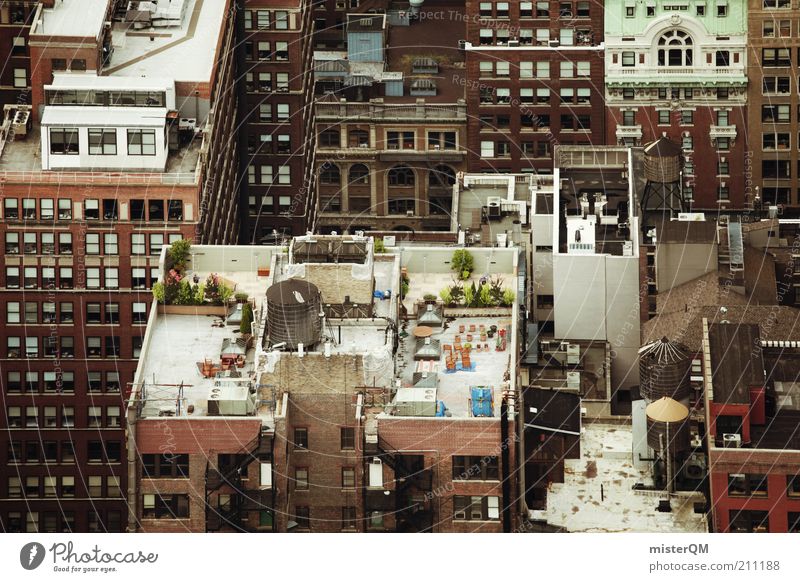 Somewhere Between. House (Residential Structure) Chaos New York City Manhattan Roof Many Downtown Residential area Deserted Building Complex of buildings Under