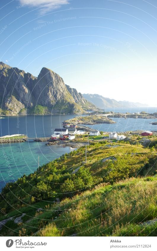 Pure, Lofoten, island atmosphere Harmonious Contentment Senses Relaxation Calm Vacation & Travel Trip Adventure Far-off places Summer vacation Landscape