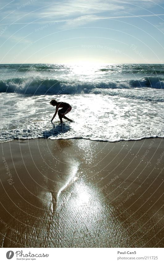 relaxation Masculine Boy (child) 13 - 18 years Child Youth (Young adults) Nature Elements Sand Water Beautiful weather Coast Beach Swimming & Bathing Fantastic