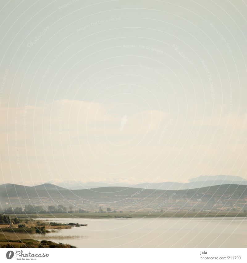 croatia - view into the country Nature Landscape Sky Summer Plant Hill Mountain Lake Croatia Infinity Colour photo Deserted Copy Space top Copy Space middle Day