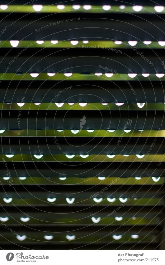 rainy day Bad weather Rain Window Venetian blinds Colour photo Interior shot Close-up Drops of water Row Beaded Disk Slat blinds Background picture Abstract