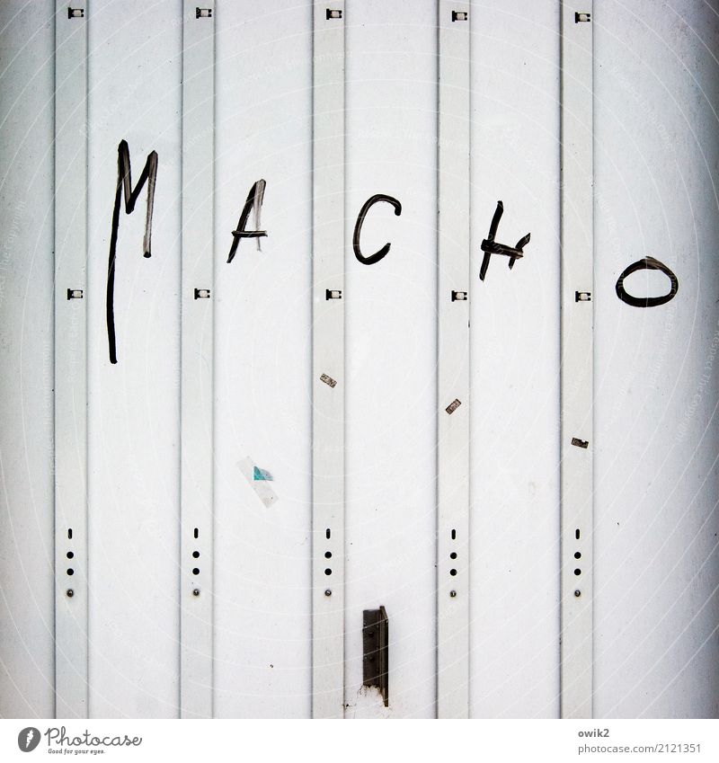 Machos Gracias Energy industry Fuse-box Subculture Plastic Characters Capital letter Scribbles Broken Trashy Arrogant Pride Conceited High spirits Stupid Anger