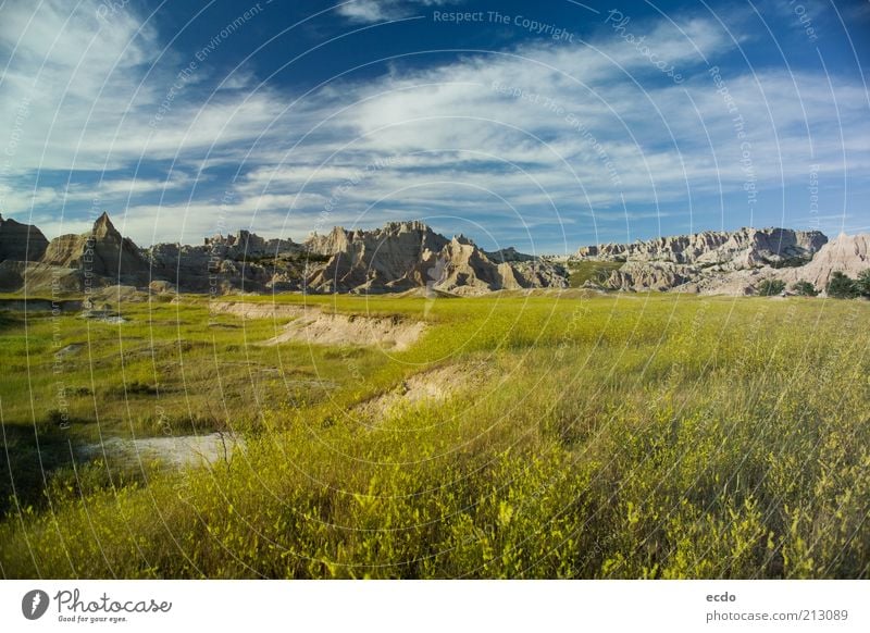 Mountaingraph Environment Nature Landscape Air Sky Clouds Sunlight Summer Beautiful weather Warmth Grass Meadow Field Badlands Exceptional Far-off places Free