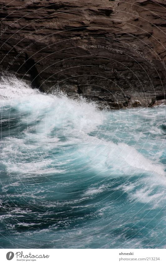 Moving Sea III Nature Elements Water Rock Waves Coast Bay Ocean Pacific Ocean Wild Power Energy Colour photo Exterior shot Deserted White crest Surf Swell