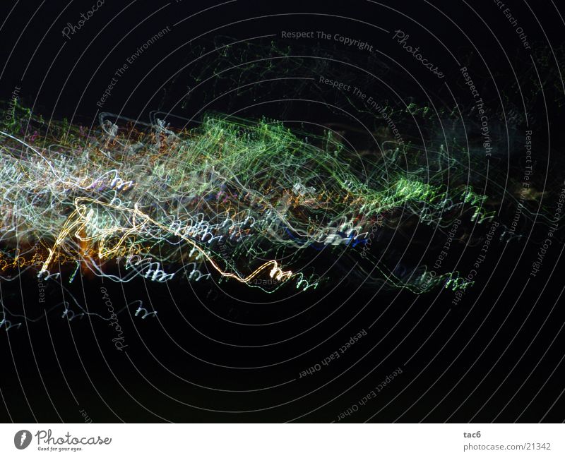 city lights Long exposure Light Night Dark Colour Multicoloured Movement Distorted