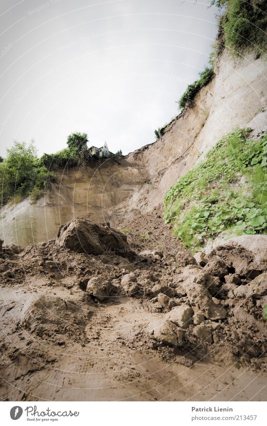 slide Environment Nature Landscape Plant Elements Earth Climate Climate change Weather Rock Baltic Sea Broken Watchfulness Respect slip Rügen Mud Dangerous