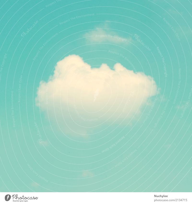 Retro cloud and sky Summer Decoration Nature Landscape Sky Clouds Old Faded Cute Soft Blue Turquoise White Colour background scenery manuscript Consistency