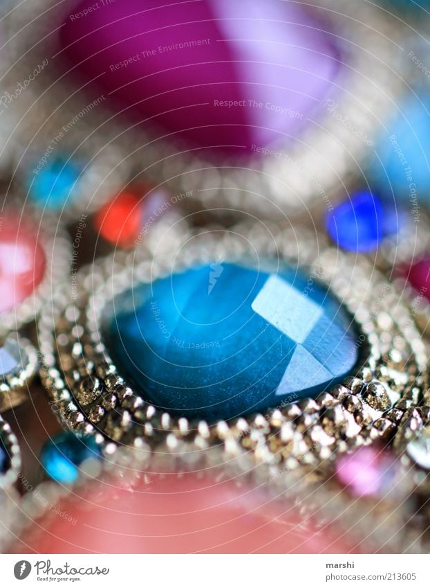 bling Luxury Elegant Style Blue Multicoloured Jewellery Stone Bangle Glittering Noble Glamor Colour photo Blur Reflection Silver Silver jewelry Precious