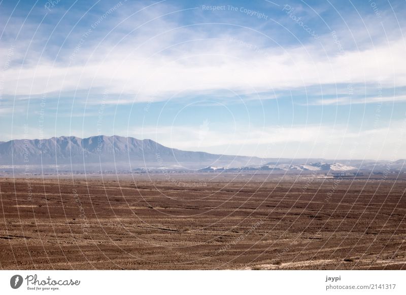 vastness Environment Landscape Earth Sky Clouds Horizon Climate Drought Mountain Desert Peru Gloomy Dry Blue Brown White Freedom Far-off places Colour photo