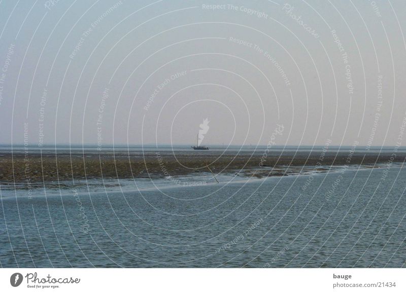 Wadden Sea near Juist Mud flats Juist island Low tide Autumn