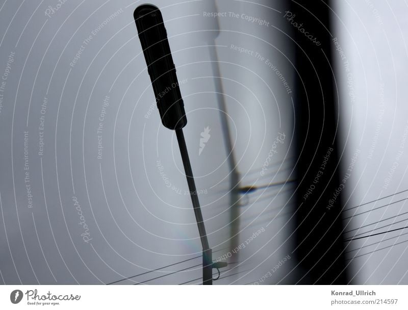 lantern, lantern... Lamp Mirror Glass Metal Firm Cold Gray Black Loneliness Boredom Sustainability Nostalgia Feeble Black & white photo Close-up Abstract