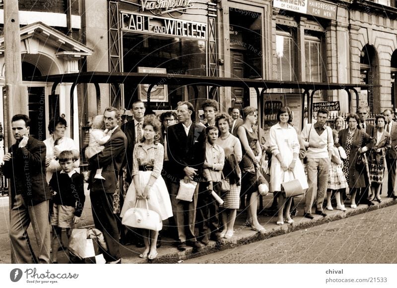 bus stop Human being Passenger Queue Bus stop Group Wait