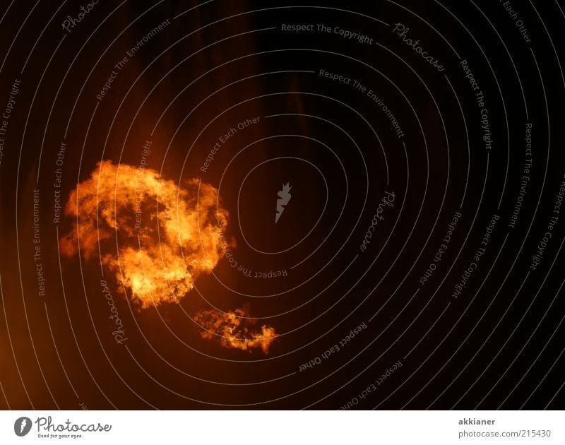 Fiery Fire Dark Hot Warmth Yellow Gold Red Orange Fireball Flame Colour photo Subdued colour Experimental Deserted Copy Space right Copy Space top Night Light