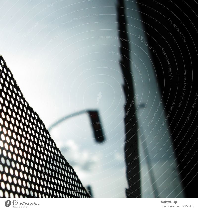 two of us riding nowhere Street lighting Traffic light Grid Colour photo Subdued colour Interior shot Detail Pattern Structures and shapes Day Shadow Contrast