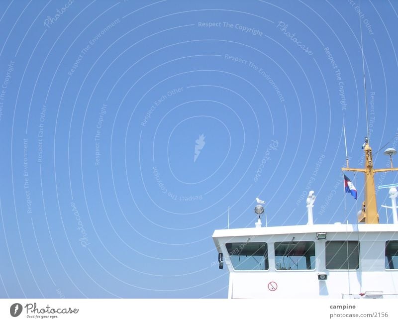 ferry Seagull Summer Norderney Watercraft Navigation Island Sky