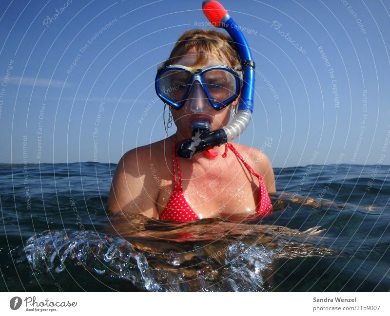 vacation Athletic Fitness Swimming & Bathing Vacation & Travel Tourism Freedom Summer Summer vacation Beach Ocean Island Waves Feminine 1 Human being