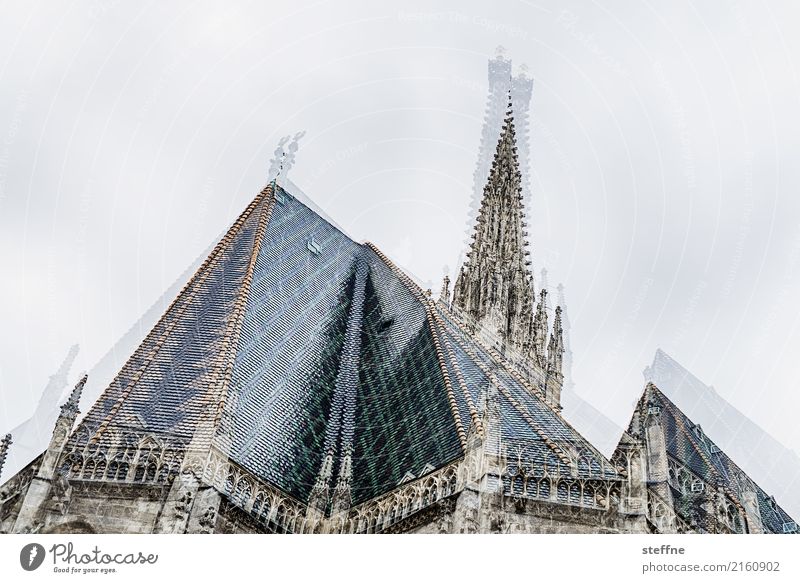 Around the World: Vienna Church Dome Religion and faith Austria Double exposure triple exposure Colour photo Subdued colour Exterior shot Experimental