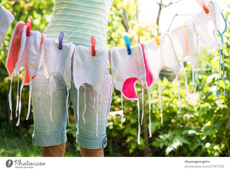 Baby bibs on laundry Garden Child Infancy Clothing Accessory Line Dirty Small Blue White Bib Washing Newborn Clothesline Hanging kid First Soother Mock-up food