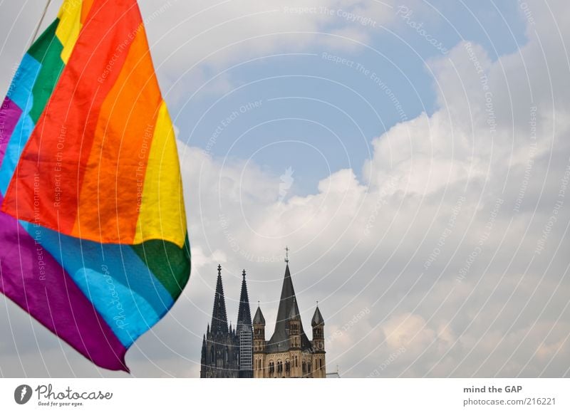 Cologne Pride - Cologne Pride (rainbow flag in front of Cologne Cathedral) Tourism Summer Entertainment Event Feasts & Celebrations Christopher Street Day