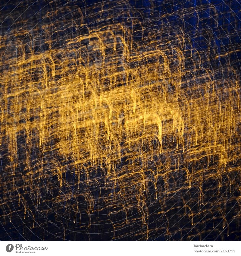 creative | sun reflection on glass Feasts & Celebrations Sun Door Glass Line Illuminate Exceptional Blue Gold Moody Movement Bizarre Creativity Art Colour photo