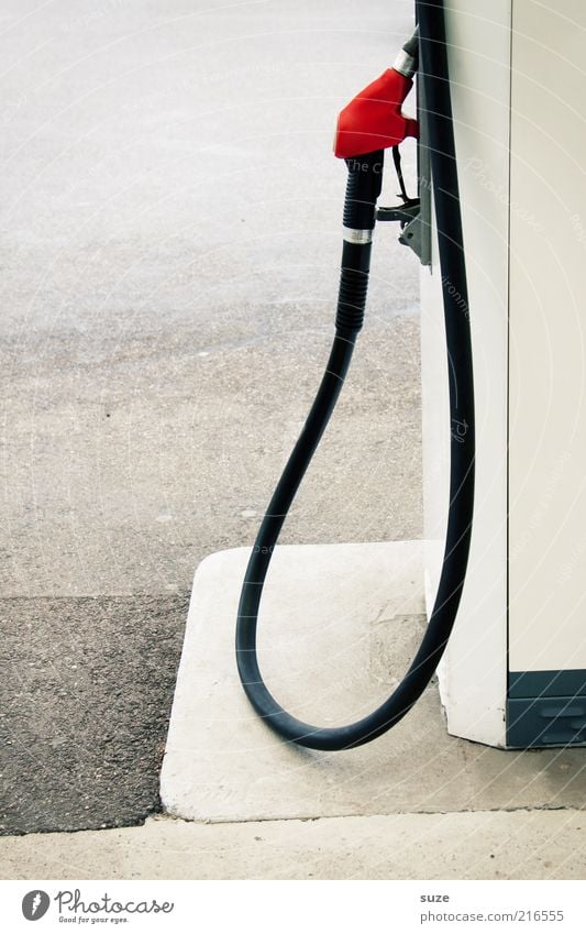 fuel stop Services Environment Gasoline Refuel Petrol pump Petrol station Diesel Bio-diesel Natural gas Hose Expensive Colour photo Subdued colour Exterior shot