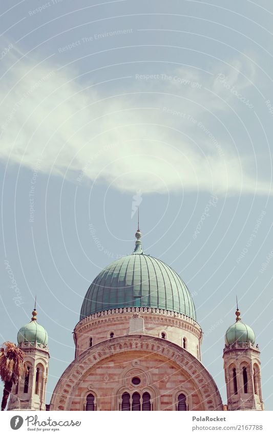 #A# Faith Climate Esthetic Domed roof Fairy tale Belief Mosque Arabia Colour photo Multicoloured Exterior shot Experimental Abstract Deserted Copy Space left