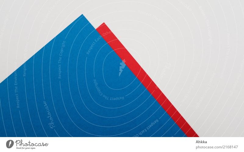 Blue and red paper mountain on white background (2) Study Economy Financial Industry Stock market Peak Stationery Paper Piece of paper Line Arrow Red White