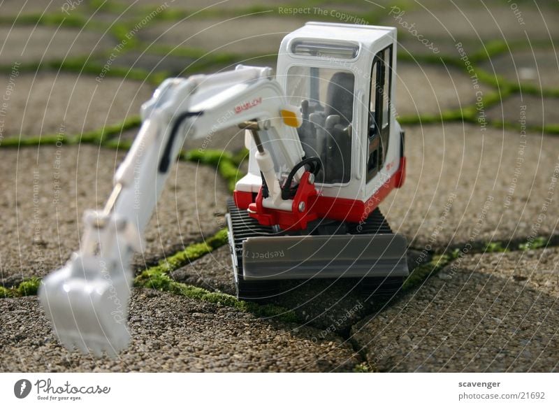 small mini-excavator Small Macro (Extreme close-up) Excavator Skid loader Wheel loader Shovel Spoon Large Near Construction machinery Hydraulic excavator