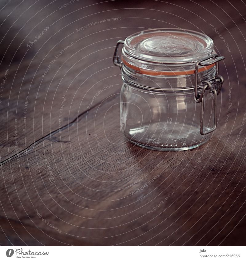 preserving jar Preserving jar Containers and vessels Wood Glass Brown Empty Colour photo Interior shot Deserted Copy Space left Copy Space bottom