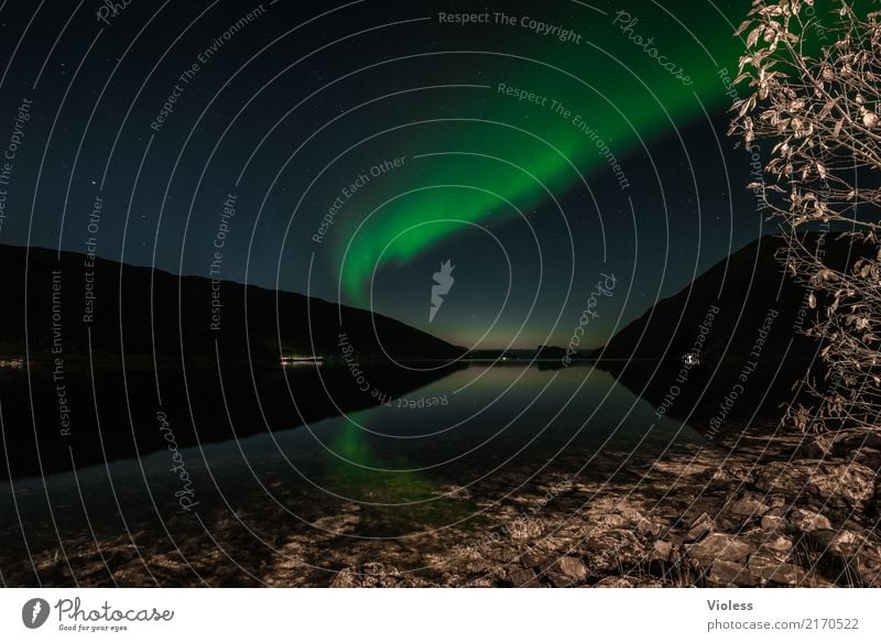 Northern Lights XI Nature Sky Clouds Night Horizon Autumn Aurora Borealis Fjord Movement Exceptional Infinity Humble Mysterious Surrealism Shadow Contrast