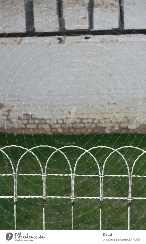 village beauty House (Residential Structure) Building Wall (barrier) Wall (building) Facade Garden Old Symmetry Fence Wire Half-timbered facade Barn Rural