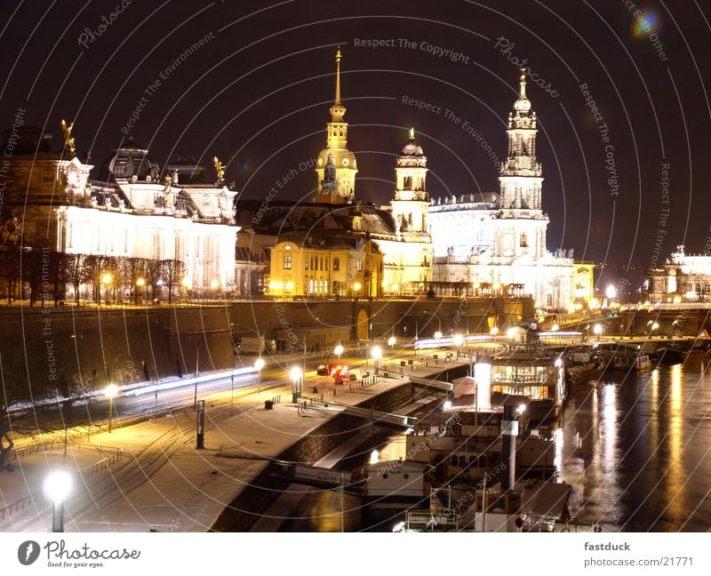 Winter in Dresden Long exposure Architecture Evening