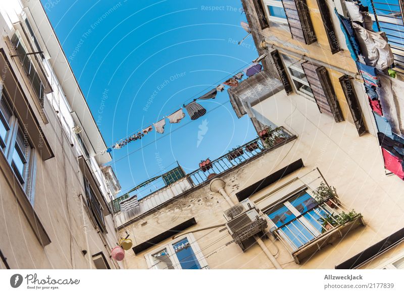 The streets of Naples 5 Colour photo Exterior shot Upward Vacation & Travel Sightseeing City trip Summer vacation Lifestyle House (Residential Structure)