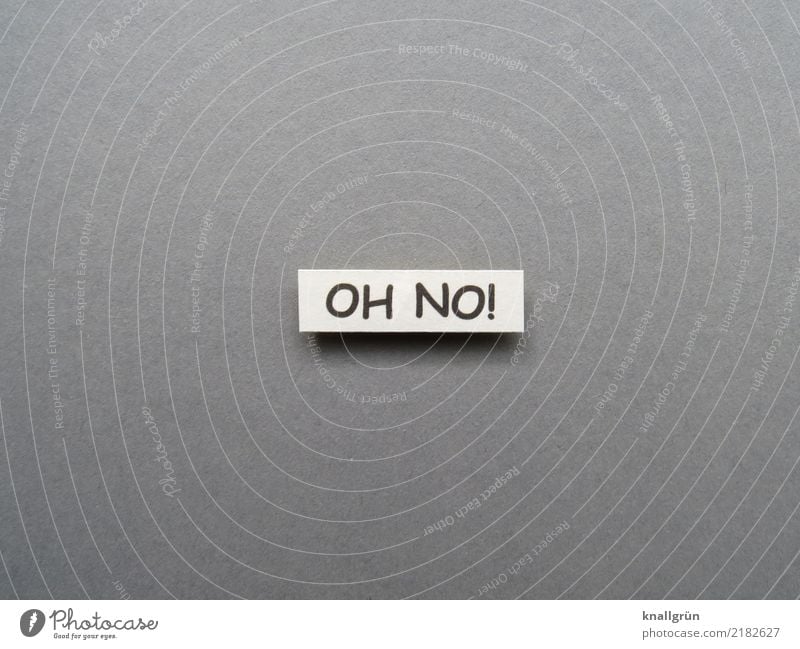 Oh no! Characters Signs and labeling Communicate Sharp-edged Gray Black White Emotions Moody Surprise Disappointment Horror Distress Disbelief Concern