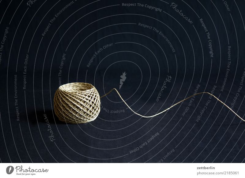 twine String Sewing thread Household Knot Package Packaging tape Copy Space Box up Line Coil Isolated Image Deserted Maze Labyrinth ariadnefaden Ariadne Problem