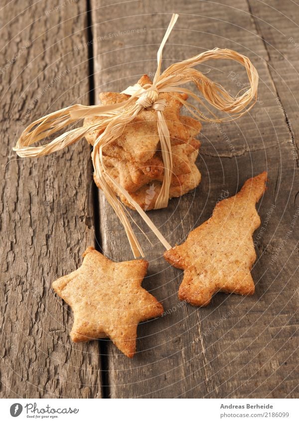 Christmas biscuits Dough Baked goods Cake Candy Organic produce Winter Feasts & Celebrations Christmas & Advent Delicious Sweet Brown Gold Creativity Cookie