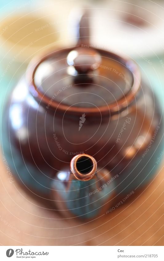 Through this hollow jug. Tea Teapot Harmonious Well-being Living or residing Hot Round Brown Stagnating Hollow Pastel tone Bright Opening Depth of field